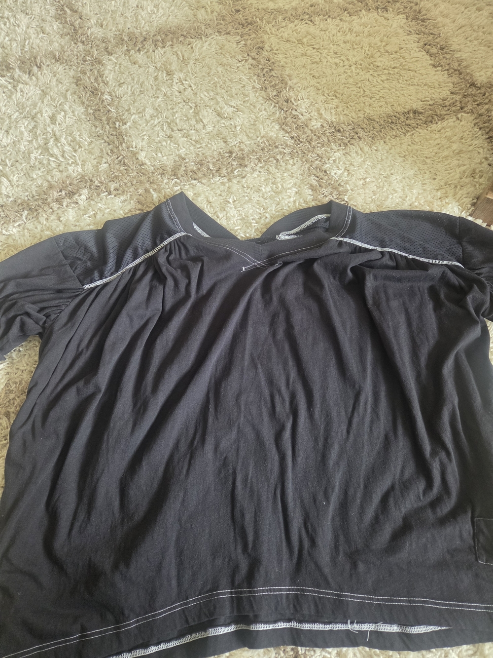 FP Movement by Free People Black Athletic T w/ Contrast Stitching. runs very big